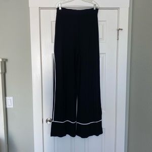 High waisted wide leg pants